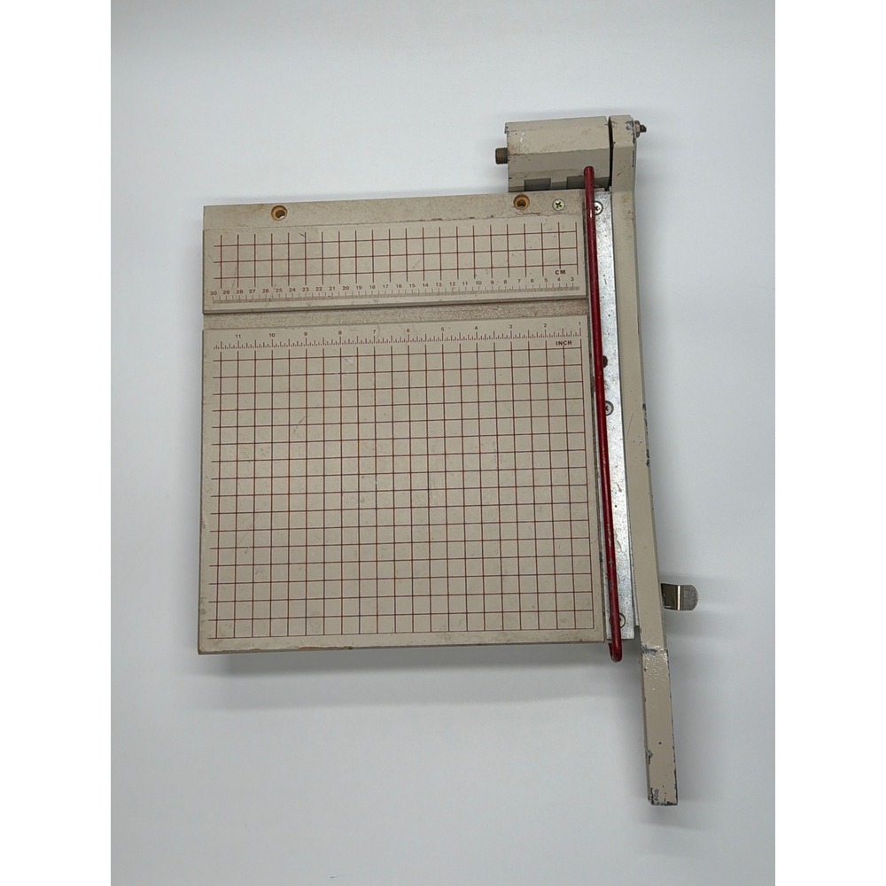 Vintage Boston 2612 12"‎ Paper Cutter Classroom Office Crafts